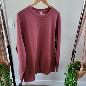 100% Organic Cotton Red Crew Neck Sweatshirt. Original Favorites. Size XL.